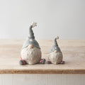 Grey Ceramic Gonks - Pair