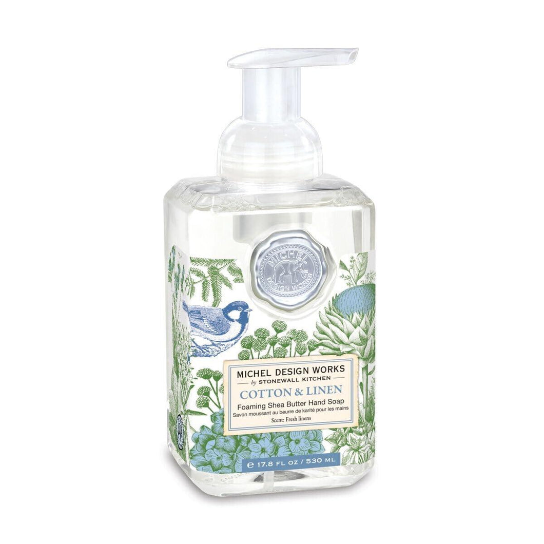 Cotton & Linen Foaming Hand Soap by Michel Design Works