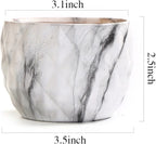 Marbling Ceramic Flower Pot Succulent/Cactus Planter Pots Container Bonsai Planters With Hole 8.5cm