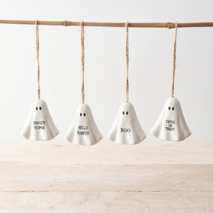 Halloween Hanging Ghosts - Set of 4 - The Boo Crew