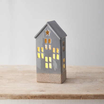 Grey Ceramic Glazed LED Houses