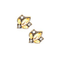 Crystal Cluster Earring in Yellow
