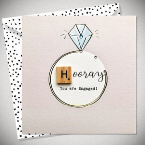 Engagement Card - Scrabble Tile