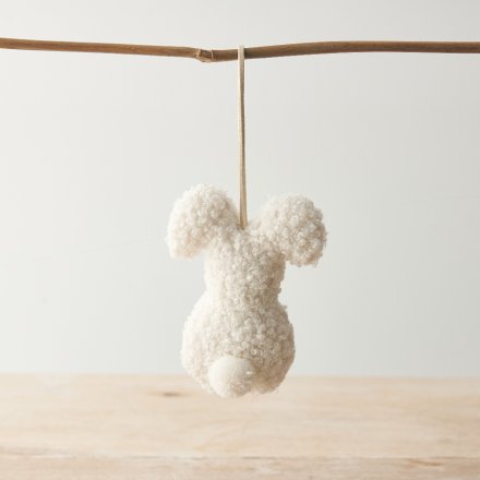 Easter Hanging Sherpa Bunnies