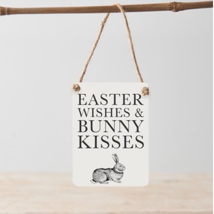 Easter Wishes - Mini Metal Sign