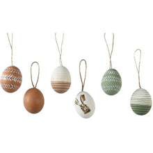 Load image into Gallery viewer, 2nds Box of 12 Natural Egg Decorations
