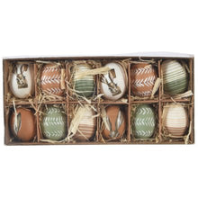 Load image into Gallery viewer, 2nds Box of 12 Natural Egg Decorations
