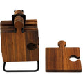 Wooden Jigsaw Puzzle Coasters - Set of 6