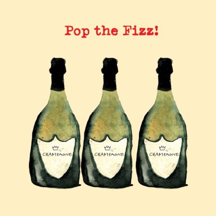 Champagne Card - Congratulations - Blank