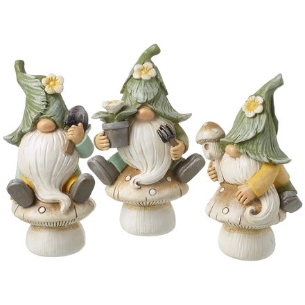 Gardening Gnome on Toadstool