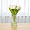 White Tulips In Textured Vase