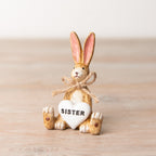 Rabbit With Heart - Sister Friend Love Mum