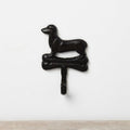 Dachshund Bone Cast Iron Wall Hook