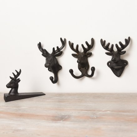 Cast Iron Stag Bottle Open