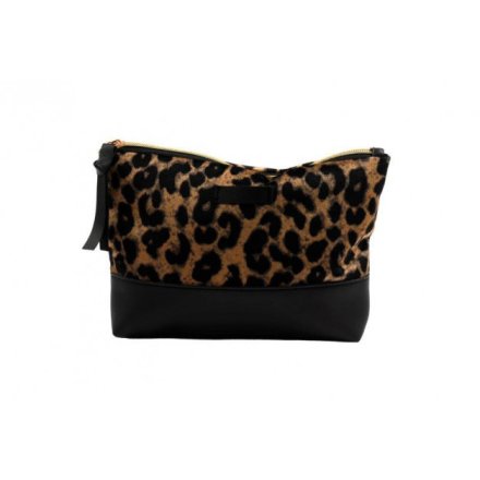 Leopard Print Cosmetics Bag