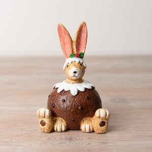 Christmas Pudding Bunny Sat