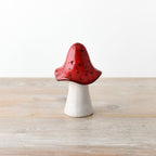 Red Ceramic Mushroom - Large