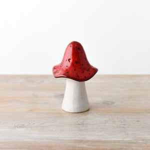 Red Ceramic Mushroom - Large