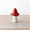 Red Ceramic Mushroom - Small