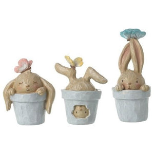 Rabbits In Plant Pots