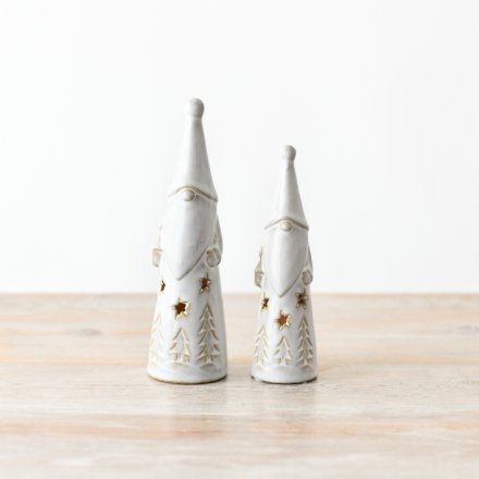 LED Vintage Santa - Pair