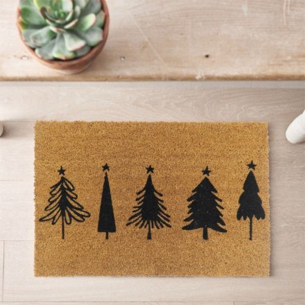 Christmas Trees Doormat