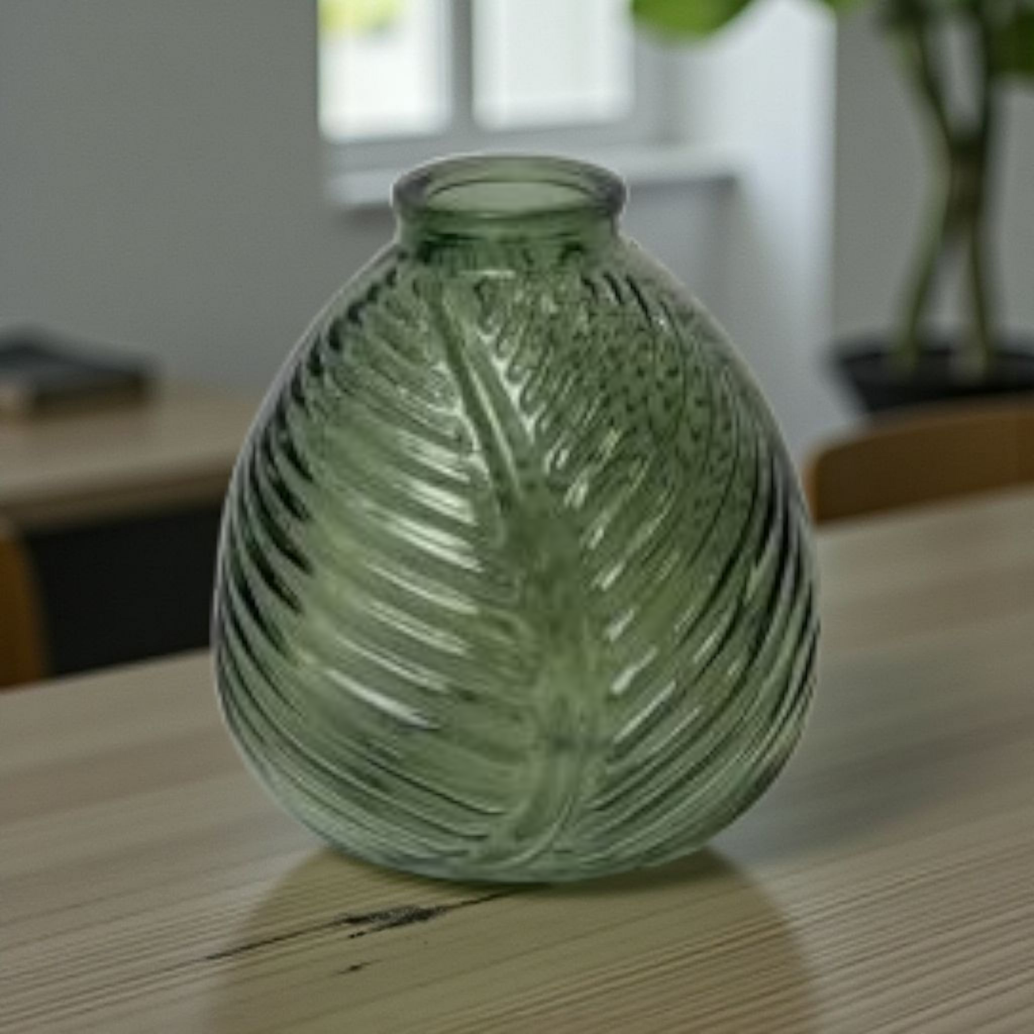 Green Leaf Vase