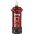 Glass Red Postbox Tree Decoration