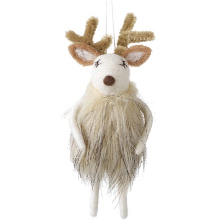 Reindeer Mouse Felt Tree Decoration