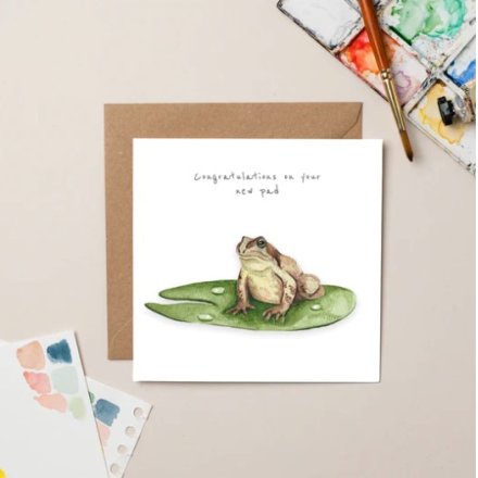 Congratulations Frog New Pad/ New Home Card