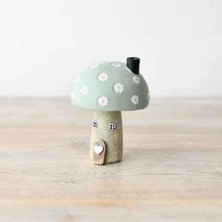 Spring Floral Mushroom House
