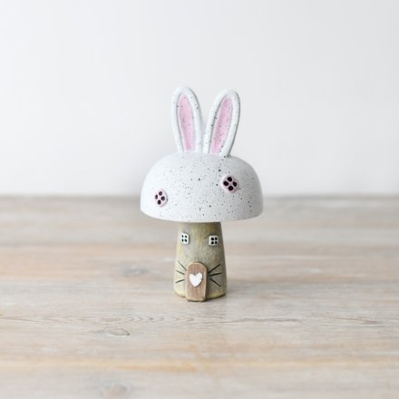 Mushroom House with Bunny Ears