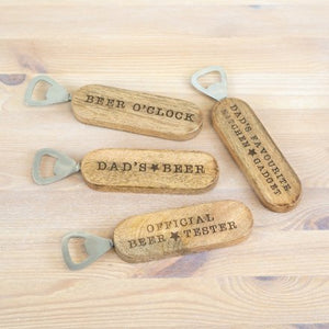 Dad's Wooden Bottle Opener Father’s Day Beer