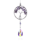 Natural Quartz Tree Of Life Suncatcher