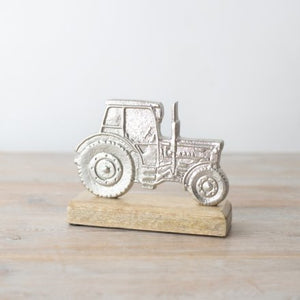 Silver Metal Tractor