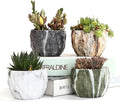 Marbling Ceramic Flower Pot Succulent/Cactus Planter Pots Container Bonsai Planters With Hole 8.5cm