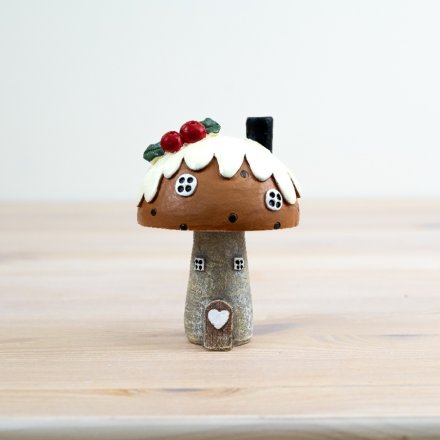 Christmas Pudding Mushroom House