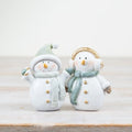 Snowman Duo in Sage Green