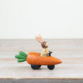 Jasper Bunny Rabbit With Carrot Car