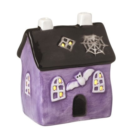 LED Purple Halloween House