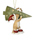 Mouse With Christmas Tree & Birds Tree Decoration