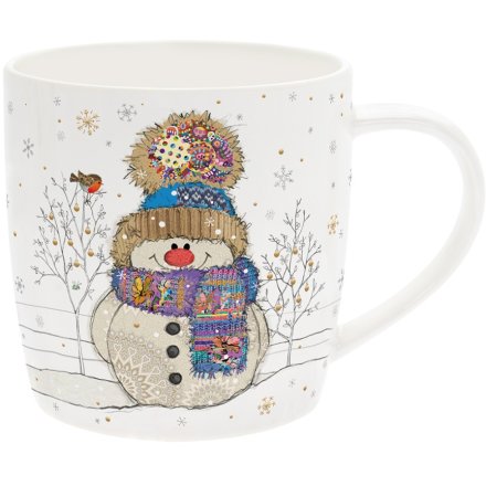 Christmas Bug Art Mug - Snowman