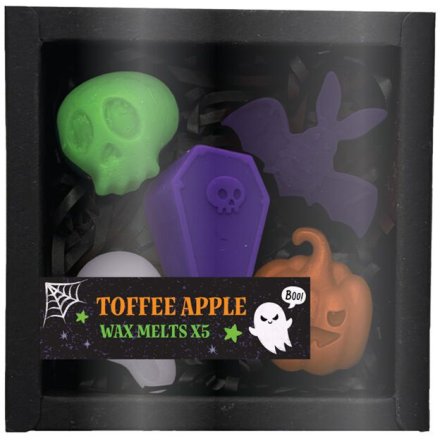 Halloween Toffee Apple Wax Melts - Skull Bat Coffin Pumpkin Ghost