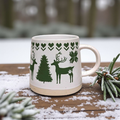 Christmas Tree & Reindeer Mug
