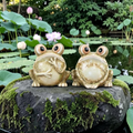 Terracotta Frog Ornaments - Pair