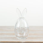 Glass Bunny Egg Storage Jar
