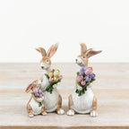 Floral Bunny Rabbit Decoration