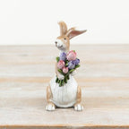 Floral Bunny Rabbit Decoration
