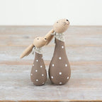 Polkadot Bunny Rabbits - Pair