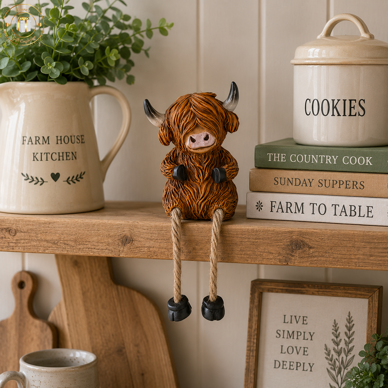 Highland Cow Shelf Sitters